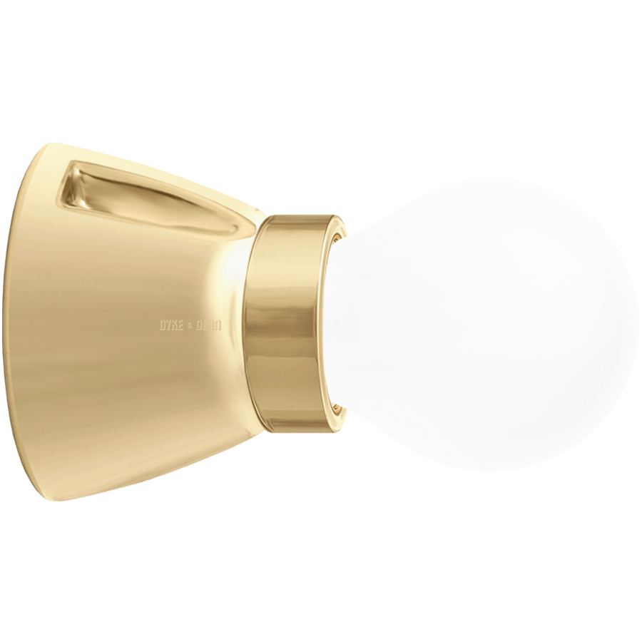 DYKE & DEAN FIXED SOCKET GOLD CERAMIC LAMP - DYKE & DEAN