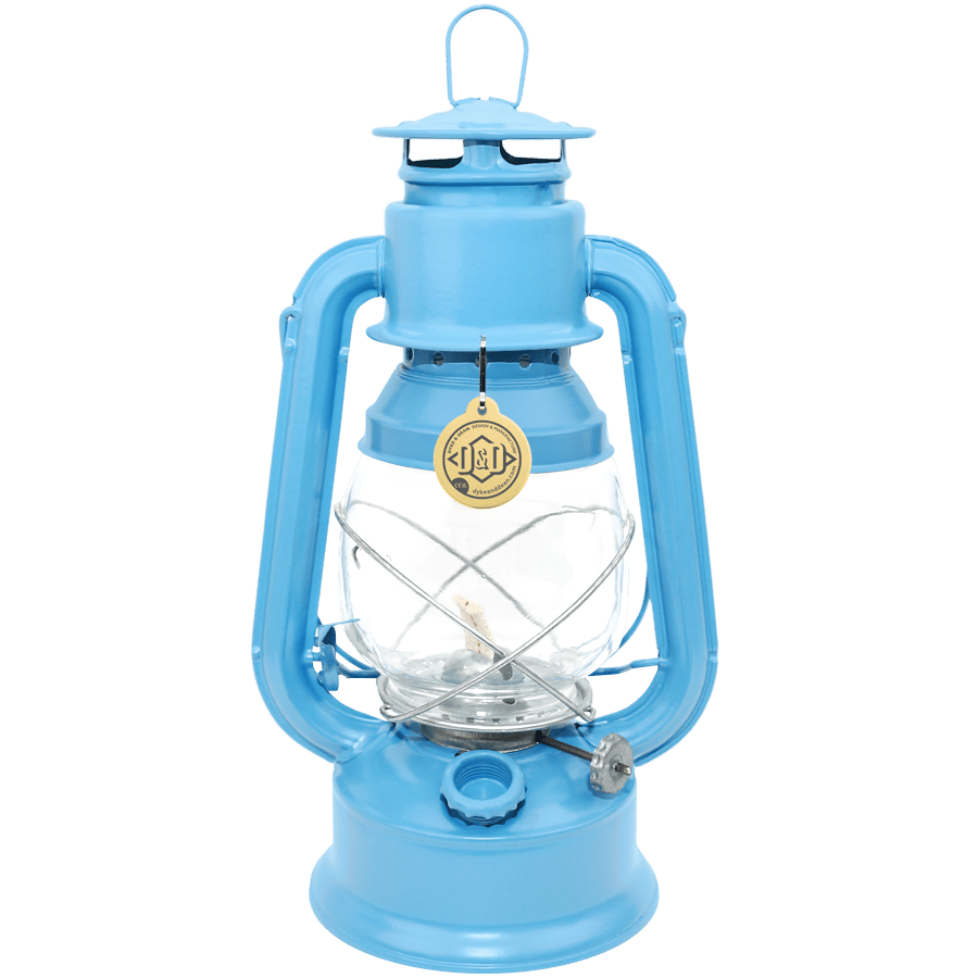 DYKE & DEAN HURRICANE LANTERN SEA BLUE - DYKE & DEAN