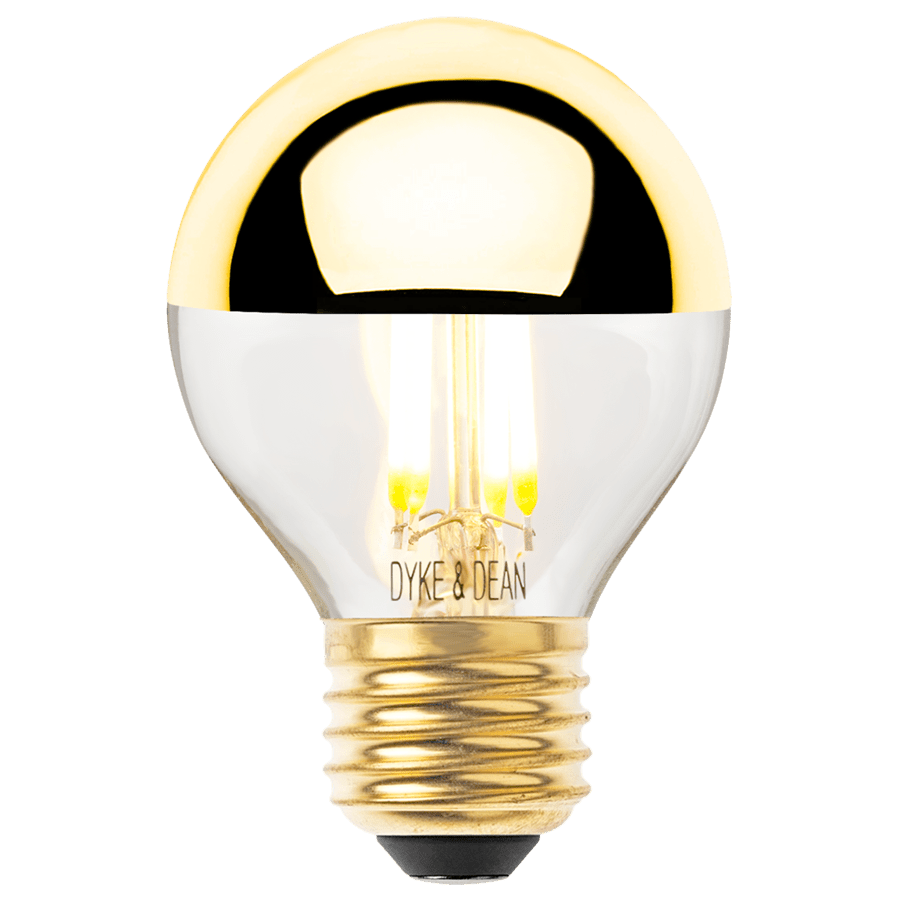 DYKE & DEAN LED GOLD CAP GOLF BALL E27 BULB - DYKE & DEAN