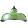 ENAMEL GREEN NECK VENT SHADE - DYKE & DEAN