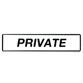 ENAMEL PRIVATE SIGN - DYKE & DEAN