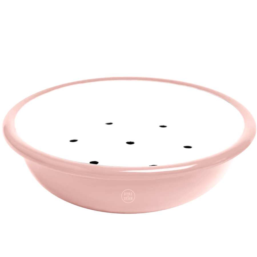 ENAMEL SOAP DISH PINK - DYKE & DEAN