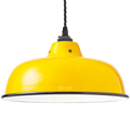 ENAMEL YELLOW NECK VENT SHADE - LAMPSHADES - DYKE & DEAN  - Homewares | Lighting | Modern Home Furnishings