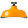 FIXED NECK VENT ORANGE ENAMEL SHADE - DYKE & DEAN