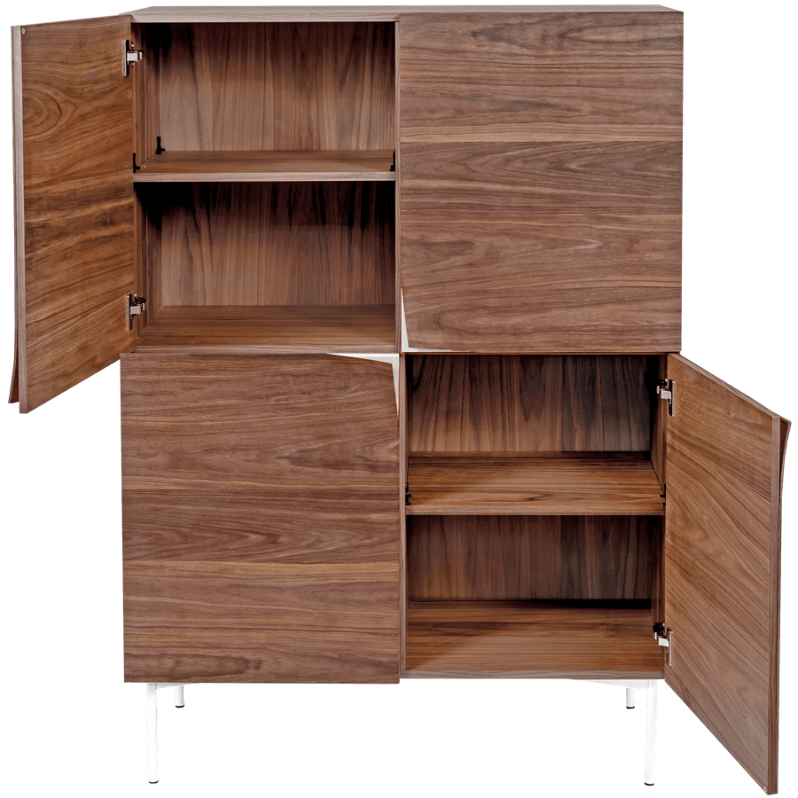 FLOP HIGHBOARD CABINET WALNUT - DYKE & DEAN