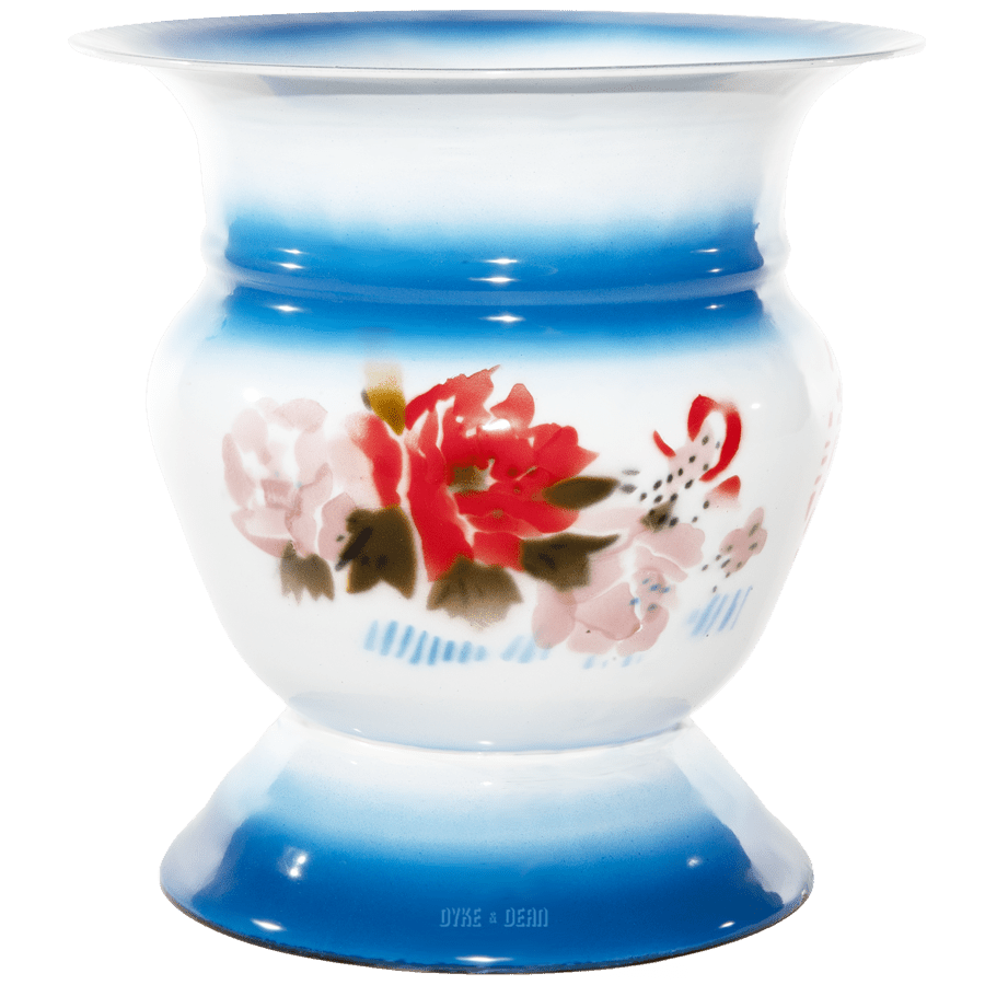 FLOWER ENAMEL VASE BLOOM BLUE - DYKE & DEAN