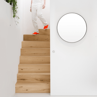 GLANCE 660 WALL MIRROR DARK OAK - DYKE & DEAN