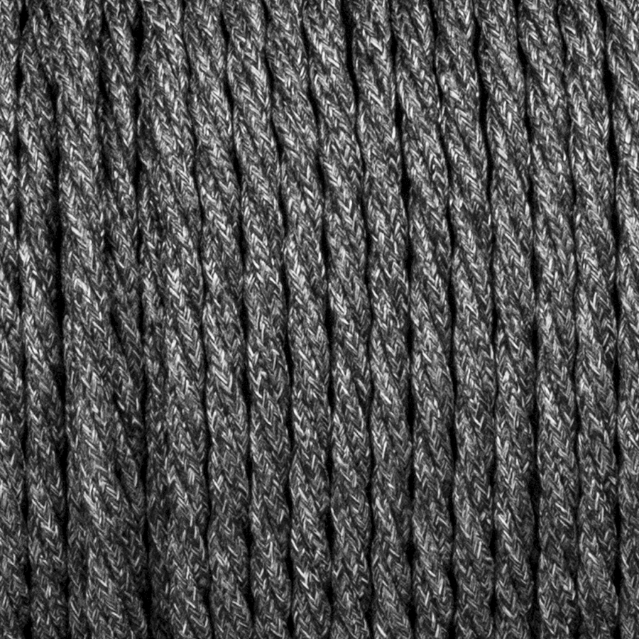 GREY FABRIC FLECKED TWISTED CABLE - DYKE & DEAN