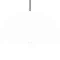 HEMISPHERE DOME PENDANT LIGHT WHITE 600MM - DYKE & DEAN