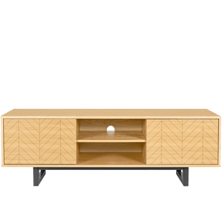 HERRINGBONE TV SIDEBOARD OAK - DYKE & DEAN