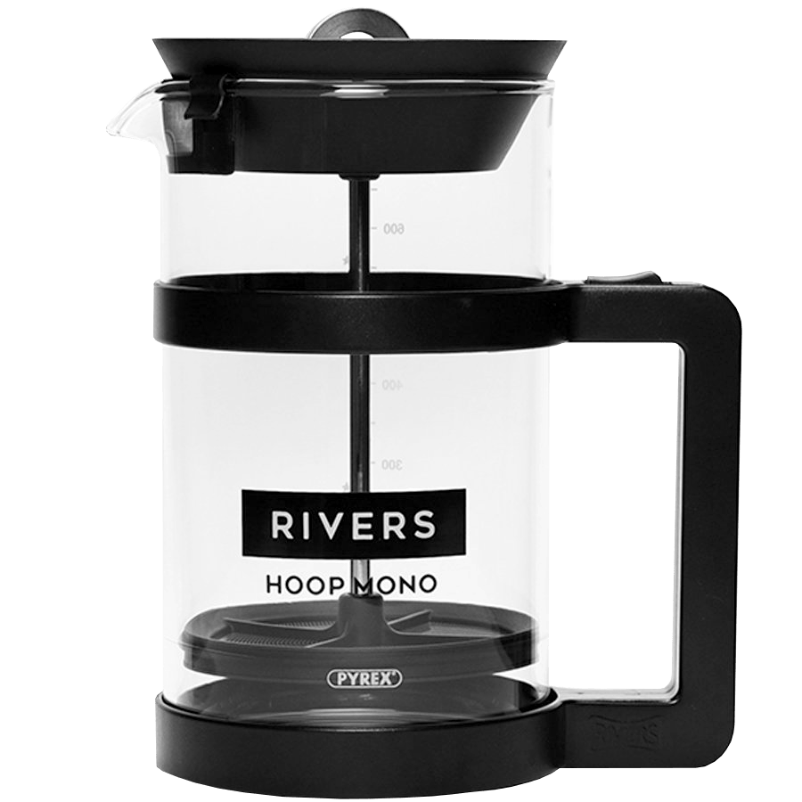 HOOP MONO BLACK FRENCH COFFEE PRESS - DYKE & DEAN