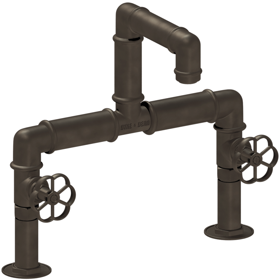 INDUSTRIAL BRIDGE MOUNTED FLOWER TAPS - DYKE & DEAN