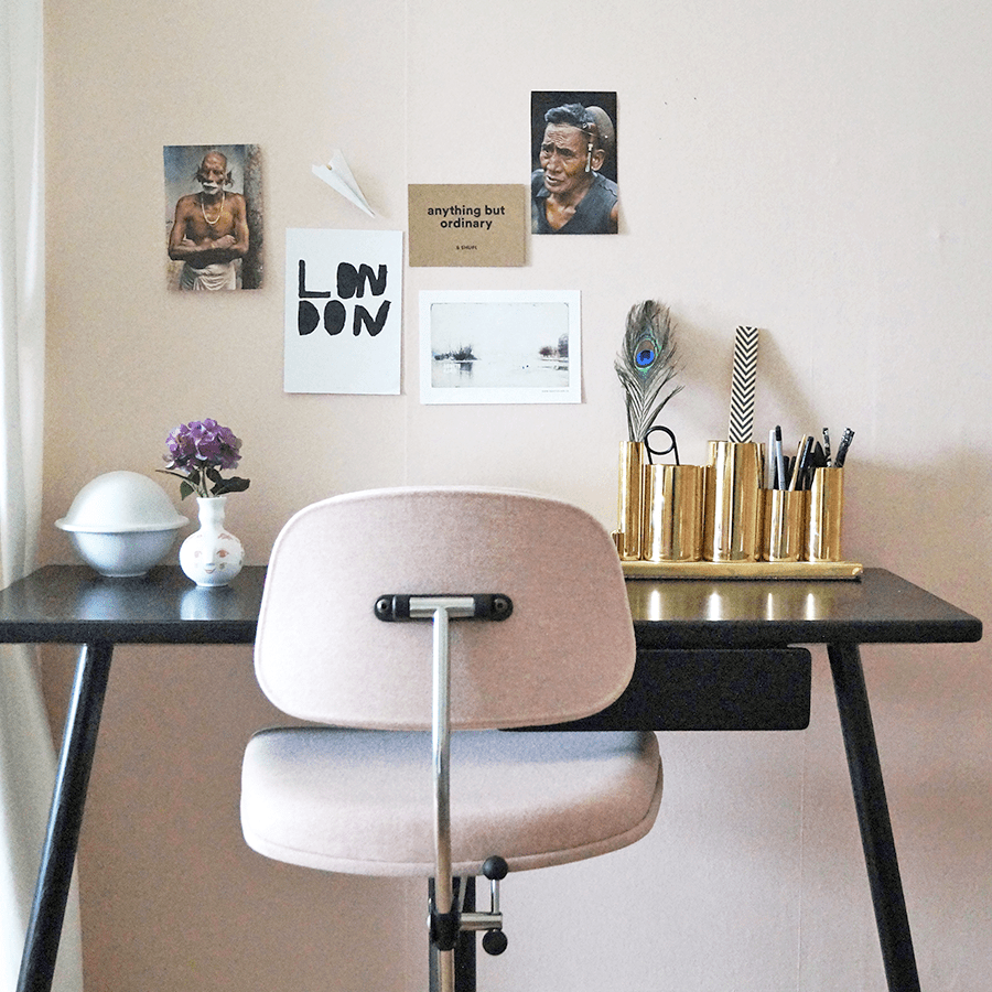 KEVI 2534U OFFICE CHAIR BLACK LEATHER - DYKE & DEAN