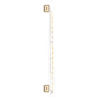 LED FILAMENT GLASS DOUBLE TUBE PEG BULB 12W 500MM - DYKE & DEAN