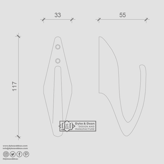 LONG ARM WALL HOOK - DYKE & DEAN