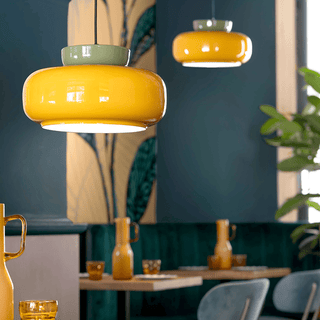 MARACANÀ CERAMIC GLASS PENDANT SHADE LAMP - DYKE & DEAN