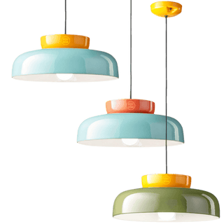 MARACANÀ SHORT CERAMIC GLASS PENDANT SHADE LAMP - DYKE & DEAN