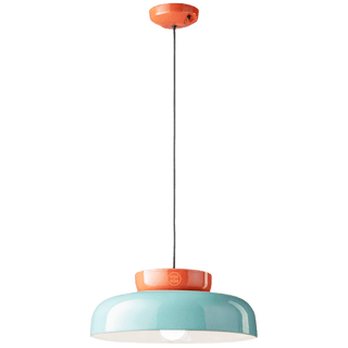 MARACANÀ SHORT CERAMIC GLASS PENDANT SHADE LAMP - DYKE & DEAN