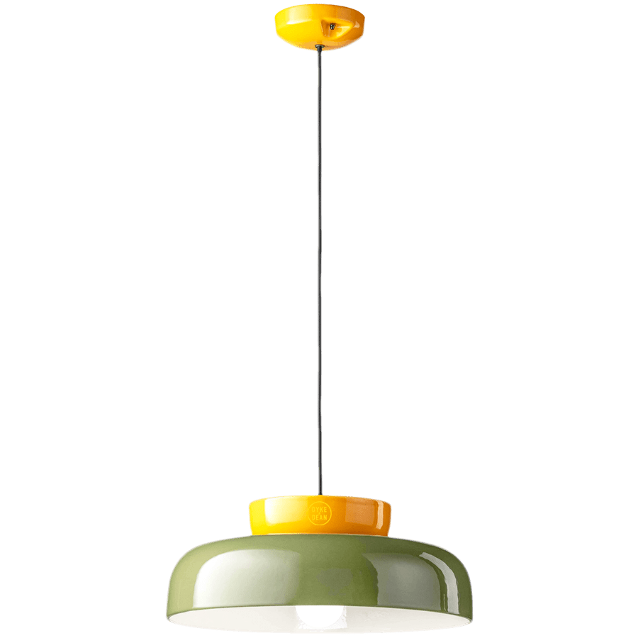 MARACANÀ SHORT CERAMIC GLASS PENDANT SHADE LAMP - DYKE & DEAN