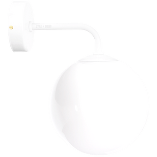 MASTER WALL ARM GLOBE LAMP WHITE - DYKE & DEAN