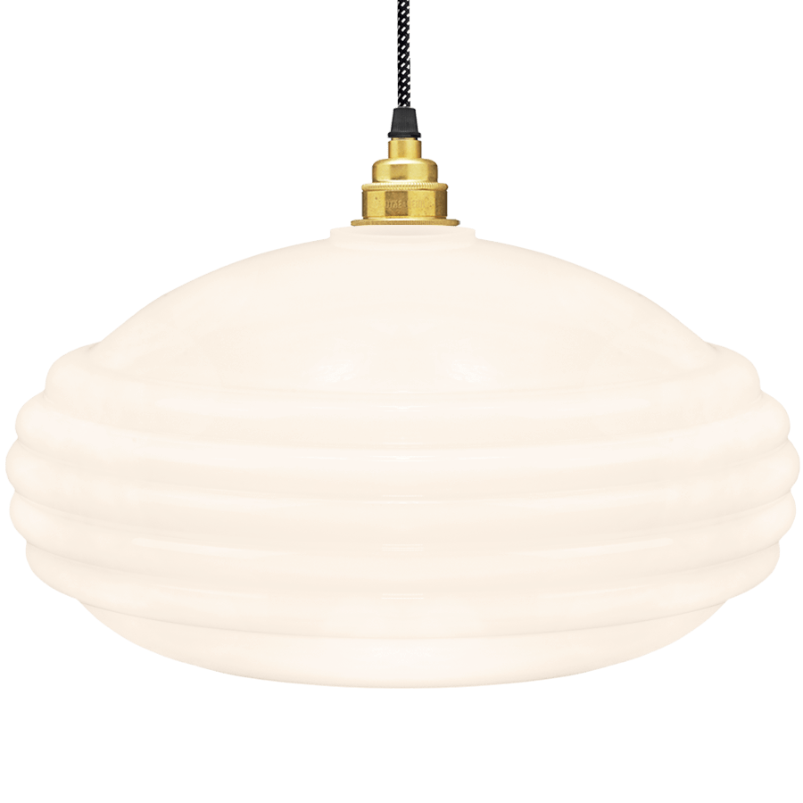 MEMPHIS OPALINE GLASS PENDANT SHADE - DYKE & DEAN