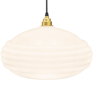 MEMPHIS OPALINE GLASS PENDANT SHADE - DYKE & DEAN