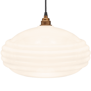 MEMPHIS OPALINE GLASS PENDANT SHADE - DYKE & DEAN