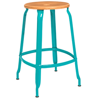 NICOLLE STOOL WOODEN SEAT 60cm - DYKE & DEAN