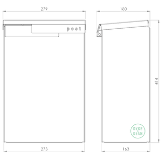 NORWEGIAN DOMESTIC POST BOX GREEN - DYKE & DEAN