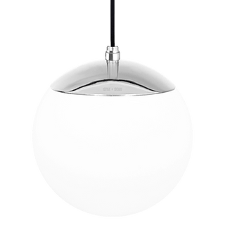 OPAL GLOBE PENDANT CHROME 200mm - DYKE & DEAN