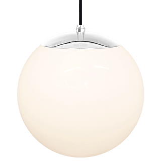 OPAL GLOBE PENDANT CHROME 300mm - DYKE & DEAN