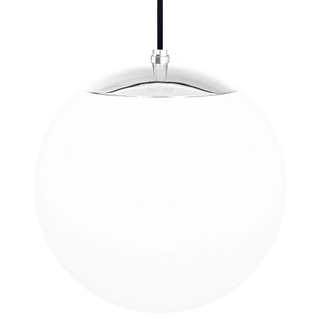 OPAL GLOBE PENDANT CHROME 300mm - DYKE & DEAN