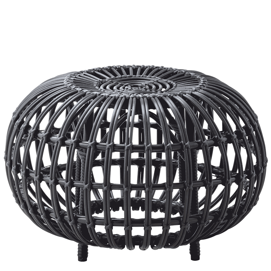 OTTOMAN RATTAN LARGE - DYKE & DEAN