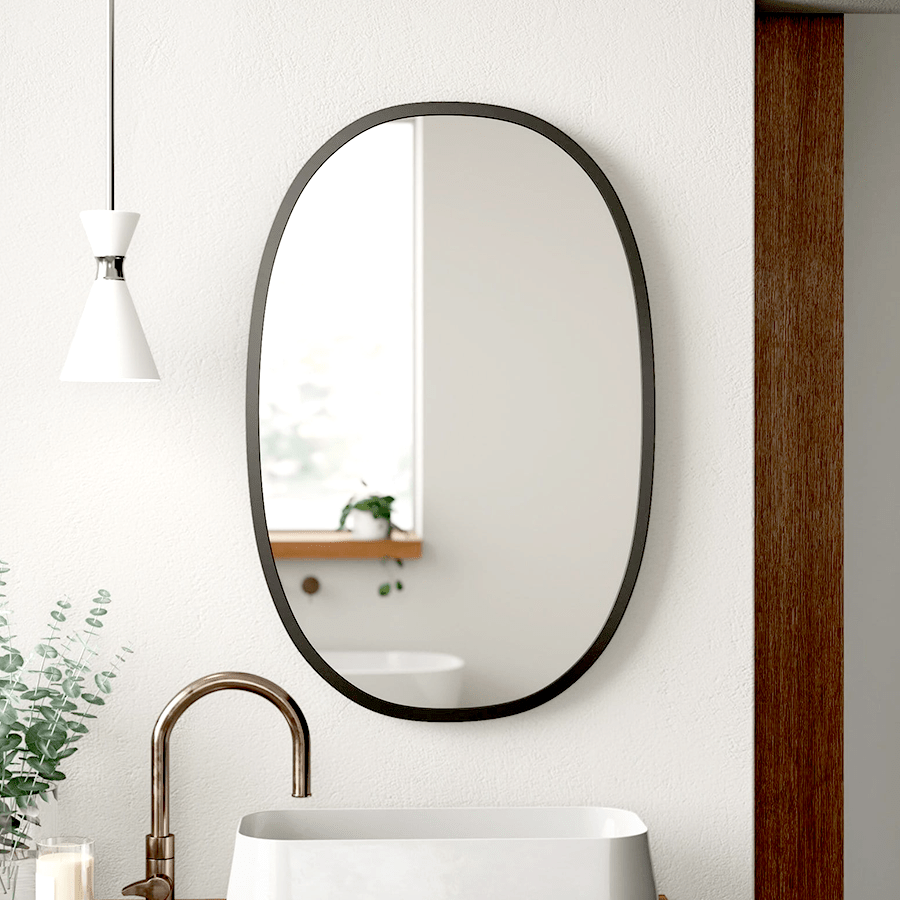 OVAL RUBBER WALL MIRRORS - DYKE & DEAN