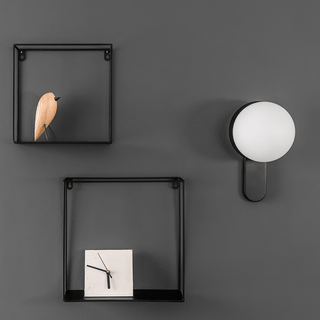 PADEL LIGHT SWITCHED GLOBE WALL LIGHT - DYKE & DEAN