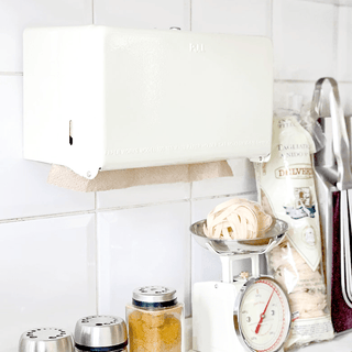 PAPER ROLL & TISSUE DISPENSER IVORY - DYKE & DEAN