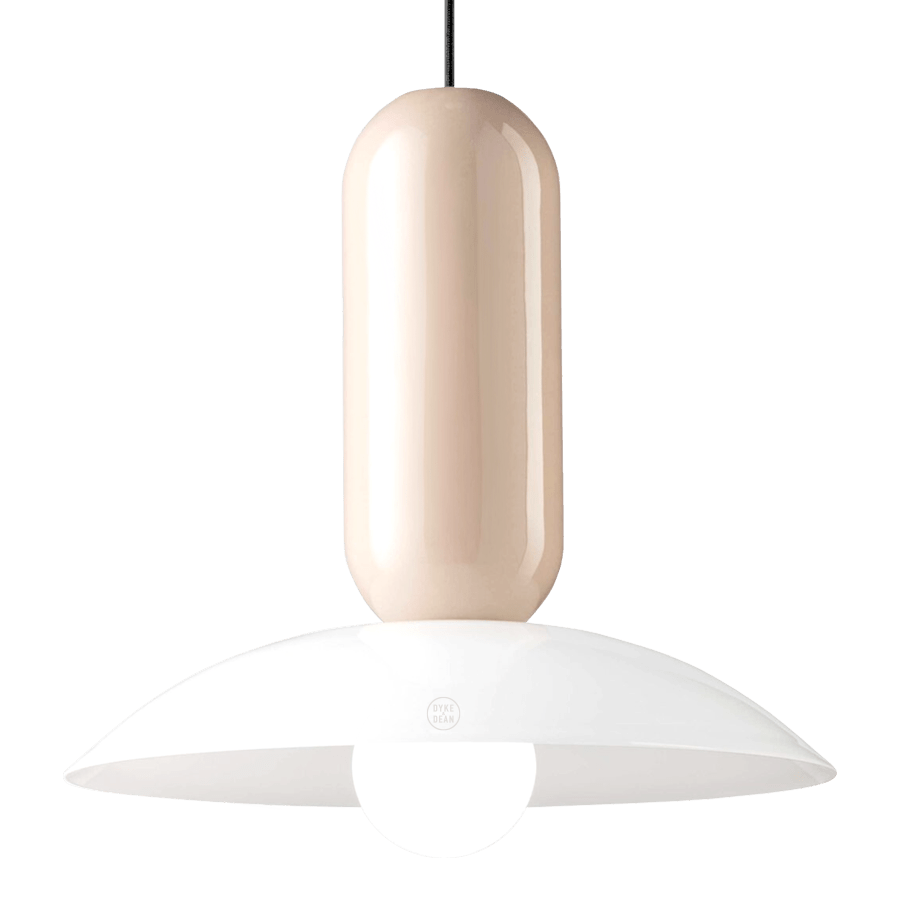 PAU CERAMIC GLASS PENDANT SHADE LAMP - DYKE & DEAN