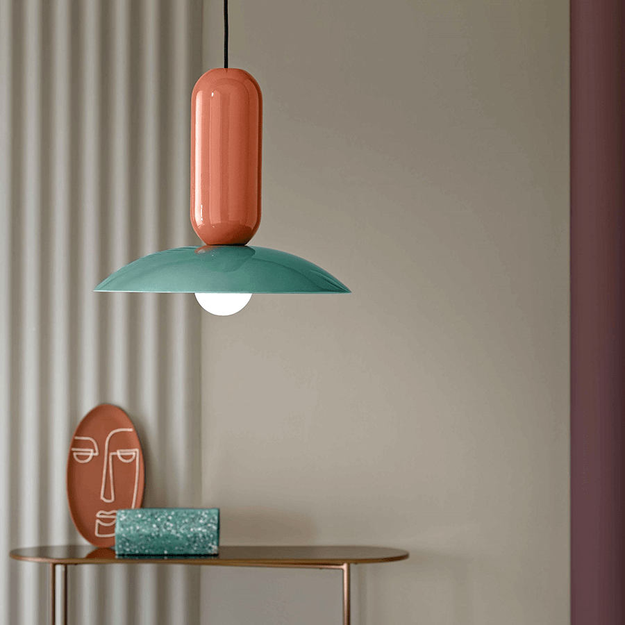 PAU CERAMIC GLASS PENDANT SHADE LAMP - DYKE & DEAN