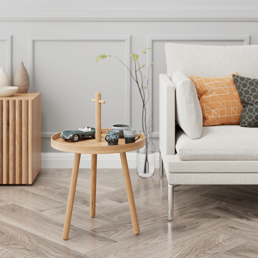 PICK ME UP SIDE TABLE NATURAL OAK - DYKE & DEAN