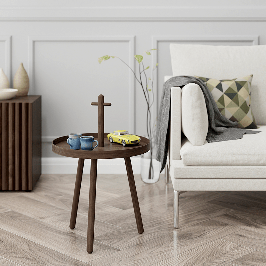 PICK ME UP SIDE TABLE WALNUT - DYKE & DEAN