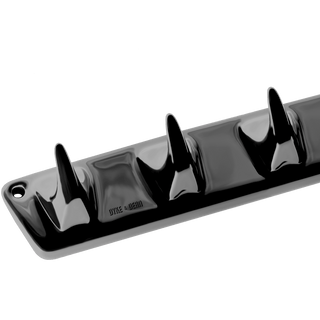 PORCELAIN 5V HOOK PLATE BLACK - DYKE & DEAN