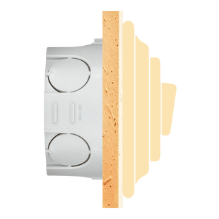 PORCELAIN WALL LIGHT SWITCH CHLOREDO ROTARY - DYKE & DEAN