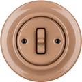 PORCELAIN WALL LIGHT SWITCH DERMA TOGGLE - DYKE & DEAN