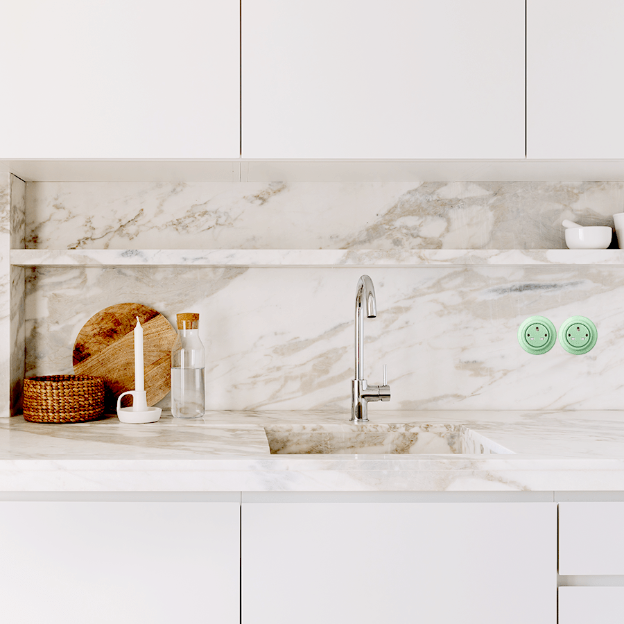 PORCELAIN WALL SOCKET BROWN - DYKE & DEAN