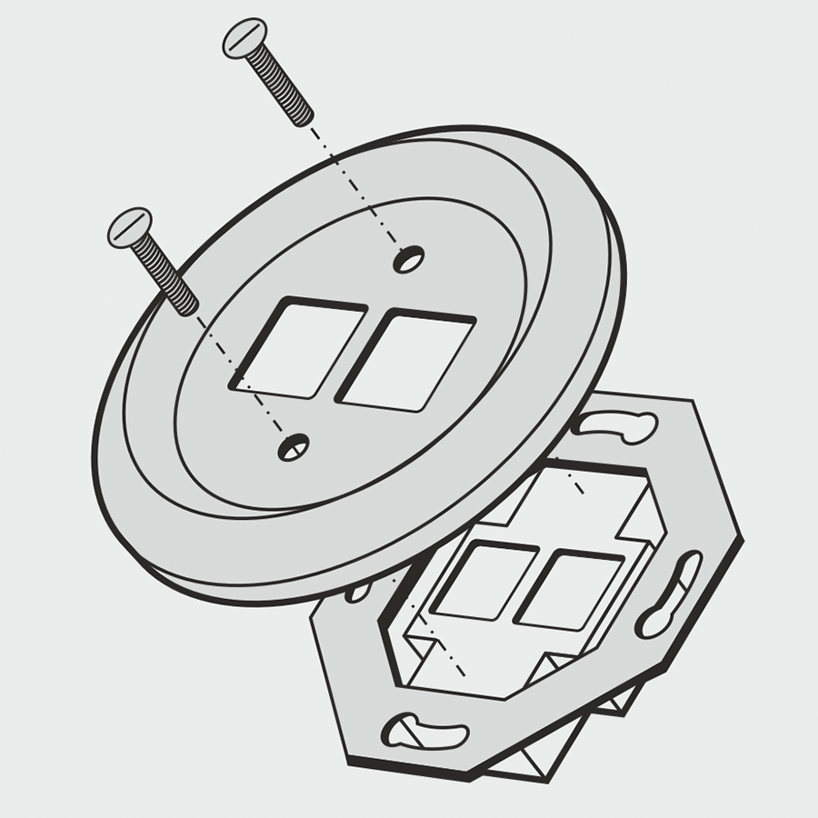 PORCELAIN WALL SOCKET BROWN PC/USB - DYKE & DEAN