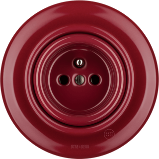 PORCELAIN WALL SOCKET BURGUNDY - DYKE & DEAN