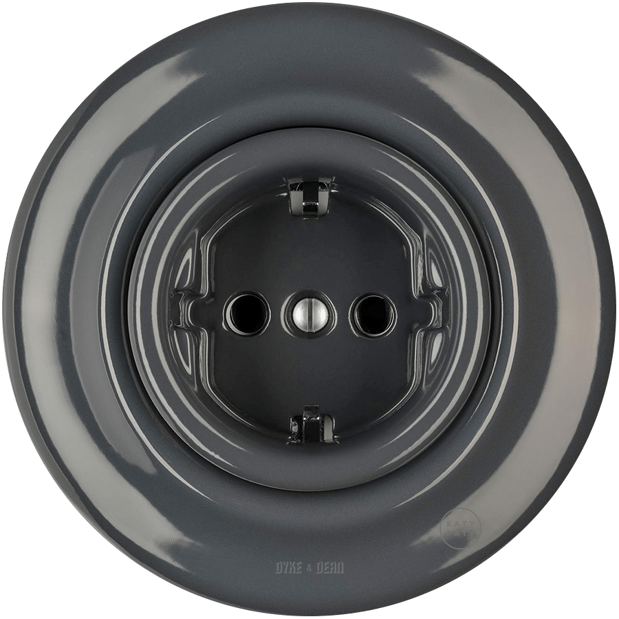 PORCELAIN WALL SOCKET DARK GREY SCHUKO - DYKE & DEAN