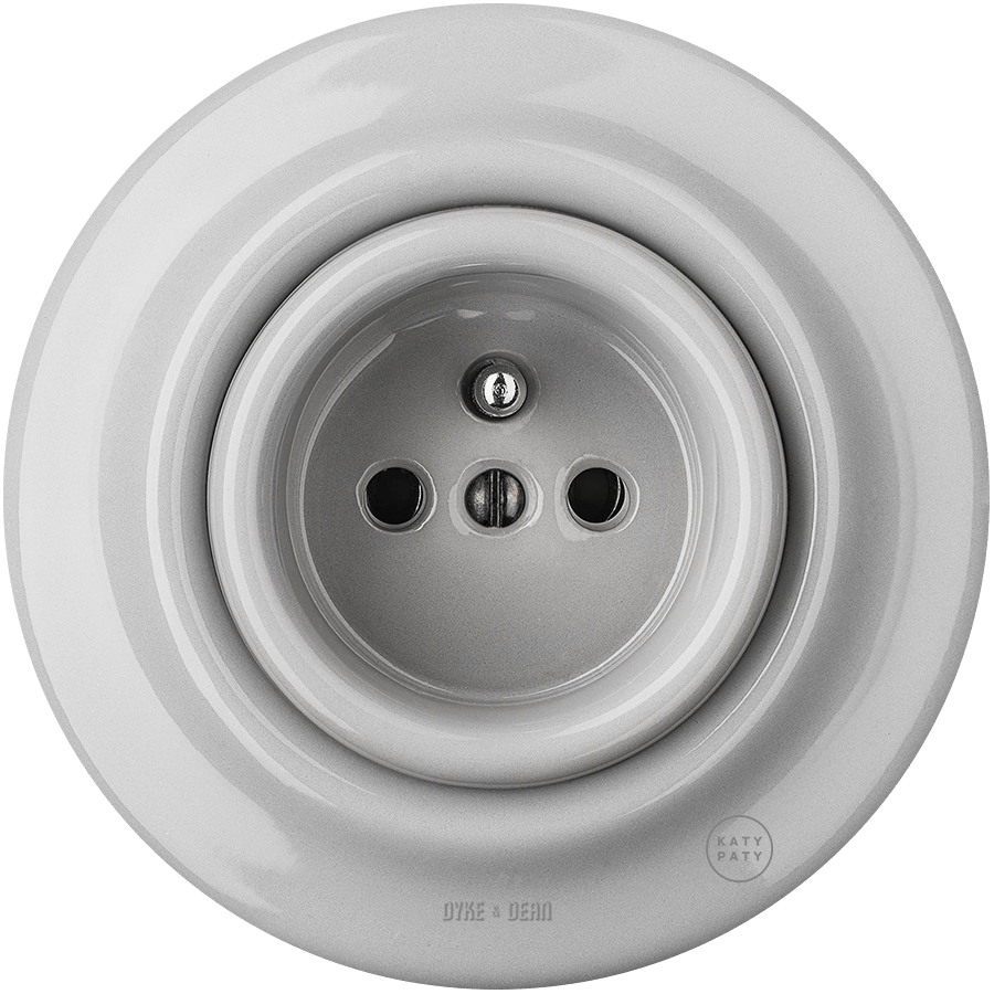 PORCELAIN WALL SOCKET GREY - DYKE & DEAN