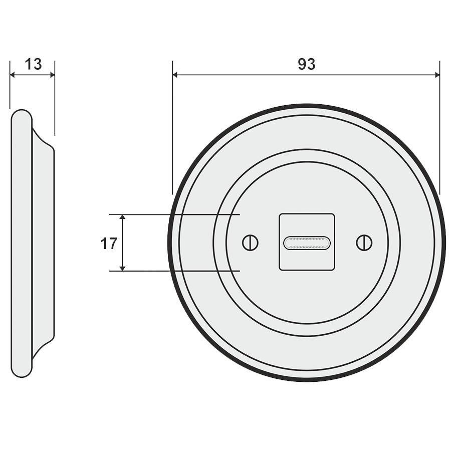 PORCELAIN WALL SOCKET MOSS GREEN USB-C - DYKE & DEAN