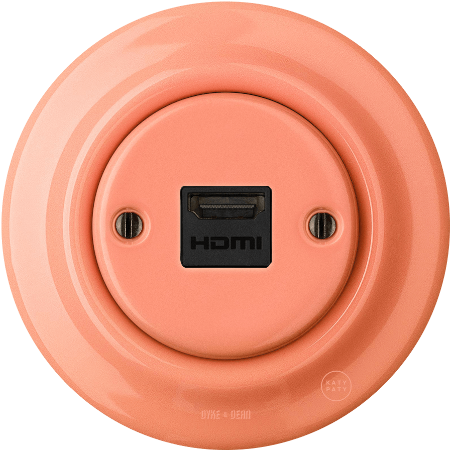 PORCELAIN WALL SOCKET SALMON HDMI - DYKE & DEAN